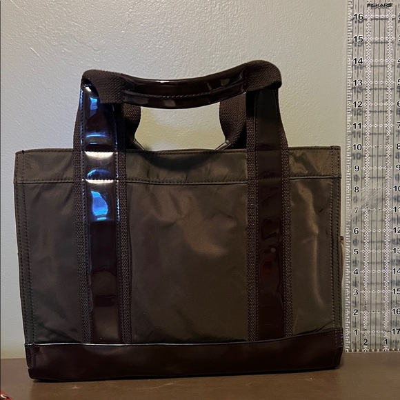 Tory Burch Dark Olive and Brown Tote - Picture 2 of 13